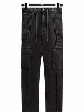 BRAND NEW - Kith Zane Denim Cargo Pants - Ryder Wash (34)
